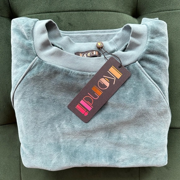 Suzie Kondi Velour Raglan sleeve top XS - Picture 3 of 7